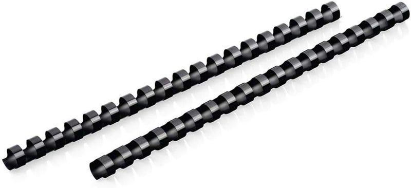 Mead CombBind Binding Spines/Spirals/Coils/Combs, 1/2", 85 Sheet Capacity, Black, 125 Pack (4000134) - Image 1