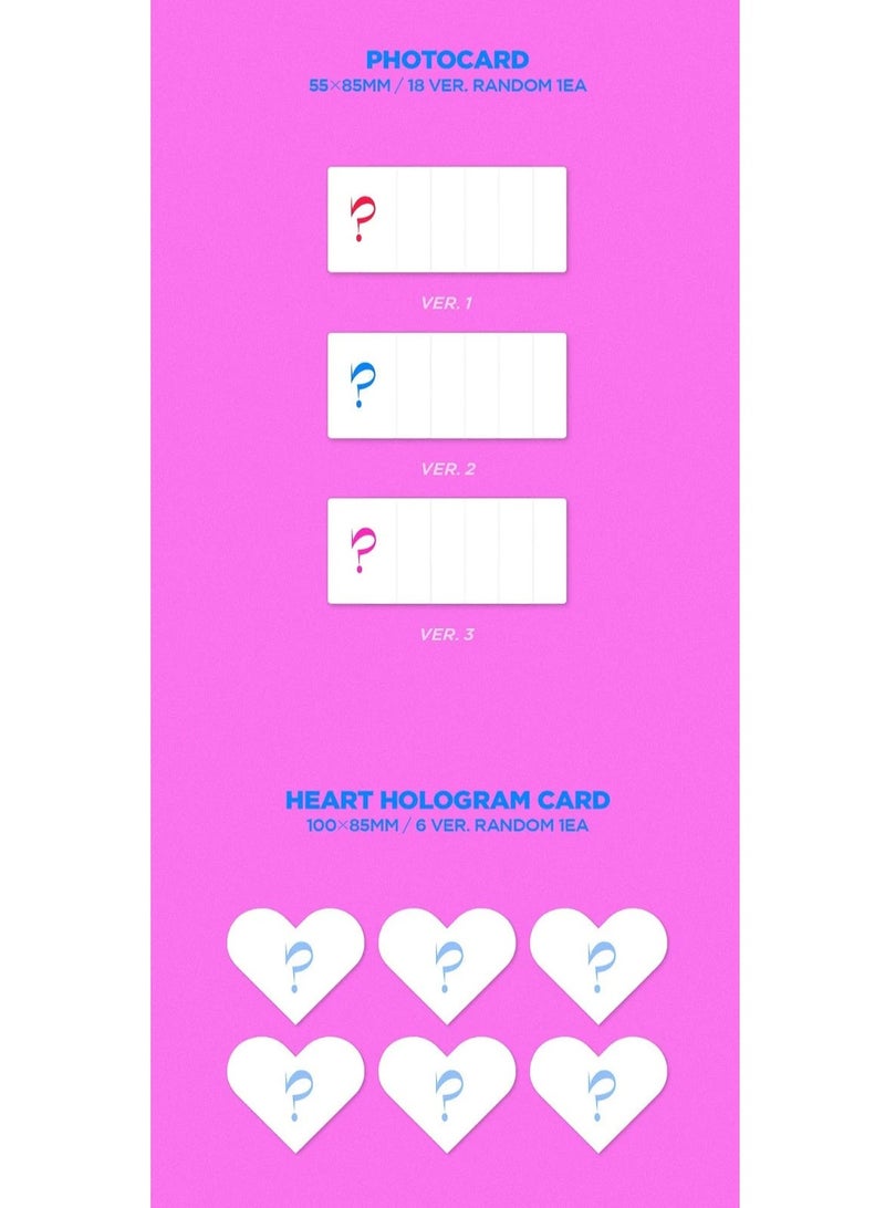 Starship Entertainment Ive 2nd Single Album Love Dive Kpop CD with Photobook Photocard and Heart Hologram Card Version 2 - Image 3