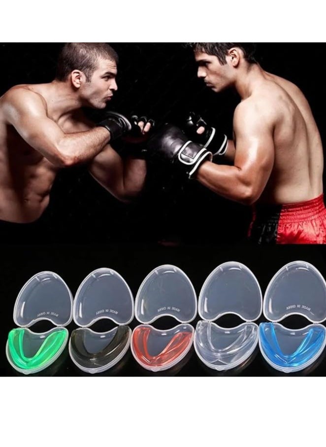 SportQ SportQ Clear Silicone Youth Sports Mouth Guard, Kids Double Color Mouth Guard for Football Basketball Boxing MMA Hockey with Free Case  - Image 2