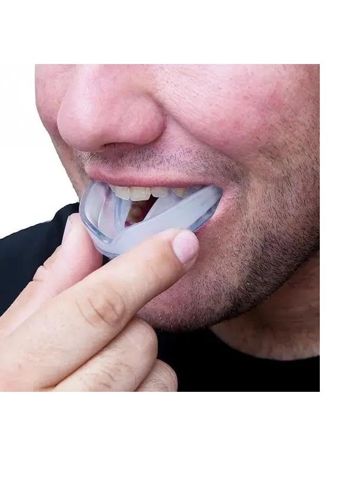 SportQ SportQ Clear Silicone Youth Sports Mouth Guard, Kids Double Color Mouth Guard for Football Basketball Boxing MMA Hockey with Free Case  - Image 3