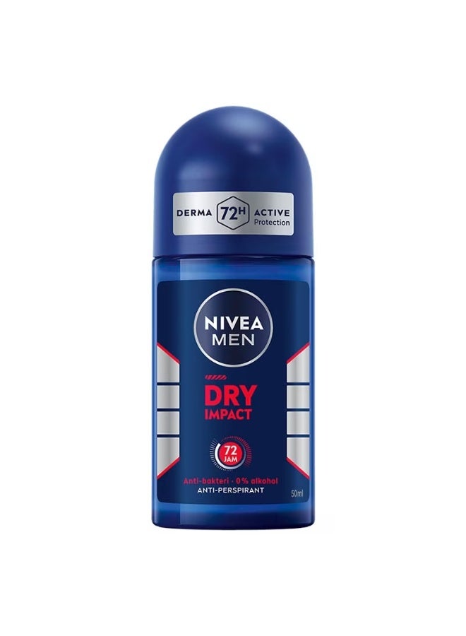 نيفيا مزيل عرق رول للرجال 72 ساعة تأثير جاف 50 مل (عبوة من قطعتين) - Image 2