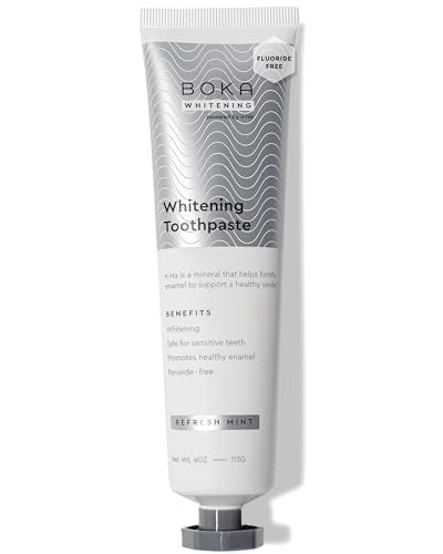 BOKA Boka Fluoride Free Toothpaste Nano Hydroxyapatite Helps Remineralize Appropriate for Sensitive Teeth Whitening for Adult Kids Oral Care Refresh Mint Flavor 4 Fl Oz 1Pk