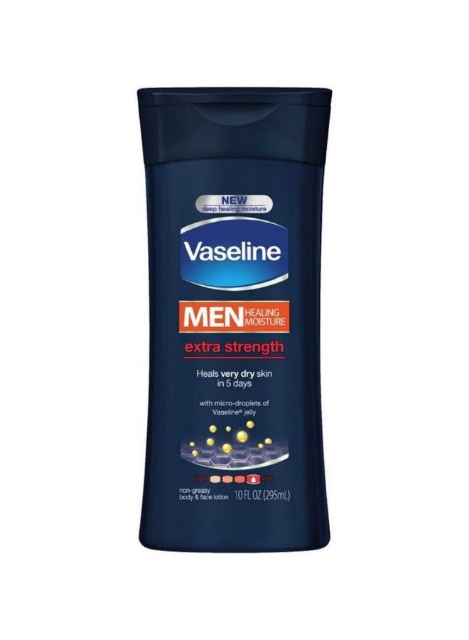 Vaseline لوسيون مرطب للرجال لليدين والجسم بقوة إضافية 10 أونصات - Image 2