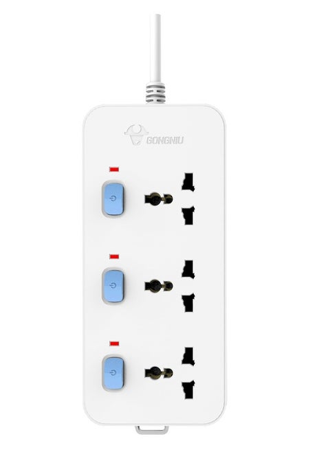 Universal Extension Board 3 Socket 3 Switch 3M Wire