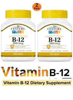 21st CENTURY Original Prolonged Release B-12 1000 mcg Vitamin Supplement - 110 Tablets ( 2Pack )  - Image 1