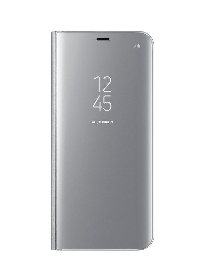 NIBEMINENT - Clear View Flip Case Cover For Samsung Galaxy Note8 Silver - Image 1