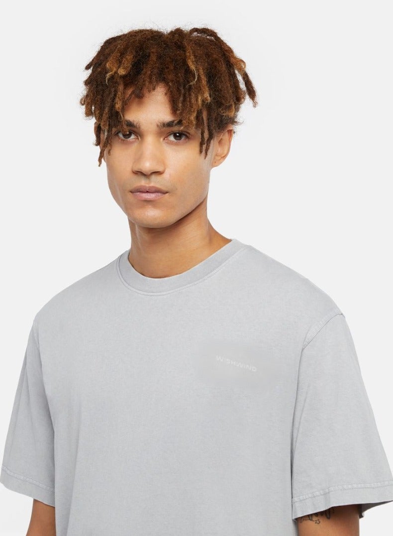 WISHWIND Unisex 100% Cotton T-Shirt – Soft, Breathable & Lightweight Casual Tee for Men & Women | Relaxed Fit | Perfect for Everyday Wear, Summer, Gym & Travel (Light Grey) - Image 2