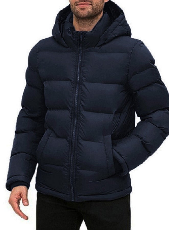 Zip Up Bomber Jacket with Removable Hood - Image 1