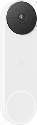 Google Nest Doorbell Battery Wireless Doorbell Camera Video Doorbell Snow - Image 1