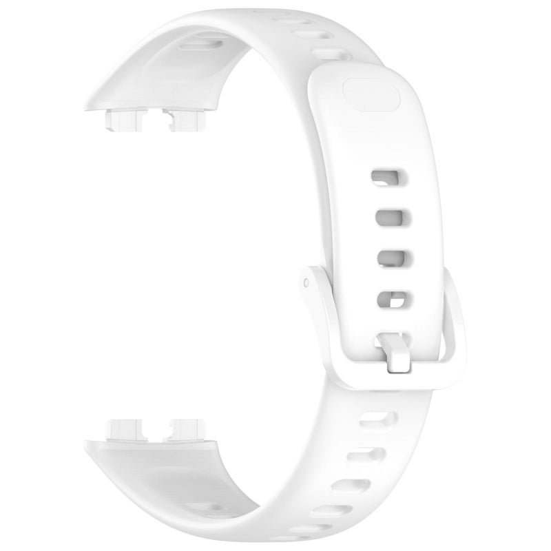 erorex For Huawei Band 10 Nail Button Glossy Silicone Watch Band(White) - Image 2