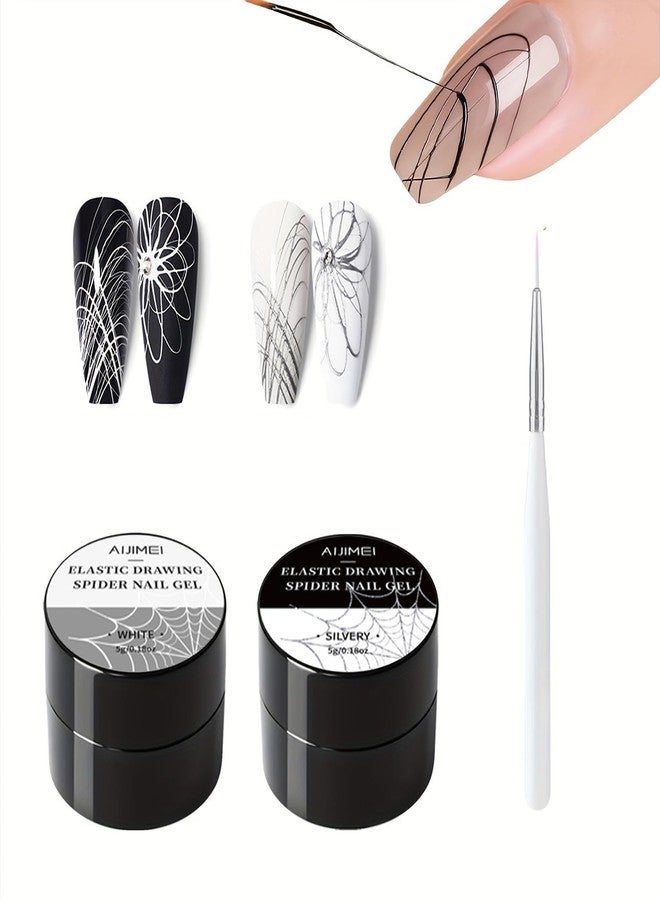 AOBOO Unleash Your Inner Artist with the 2-Color Spider Gel for Nails Collection A Vibrant Long-Wearing And Easy-to-Apply Gel Polish Set for Professional-Grade Nail Art at Home - Image 1