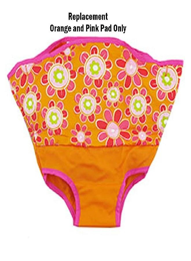 Mattel Games - Replacement Part for Fisher-Price Pink Petals Jumperoo - DJC81 ~ Replacement Pad ~ Orange and Pink - Image 1