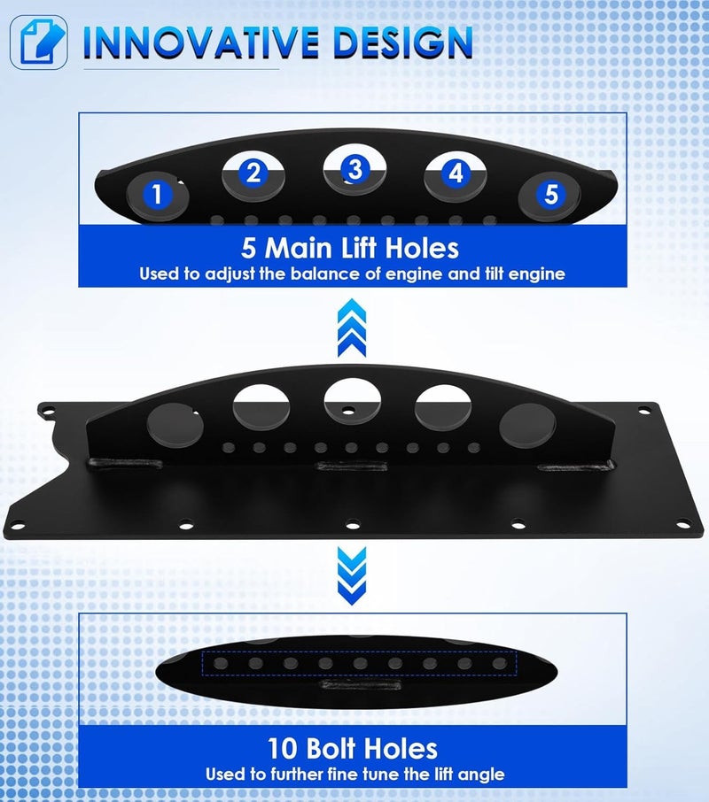 Yoursme LS Engine Lift Plate Hoist Picker Cranet Lifting Plate Bracket for Chevy LS Series LSX LS LS1 LS2 LS3 LQ4 6.0 6.2 5.3 4.8 Gen 3 4 - Image 4