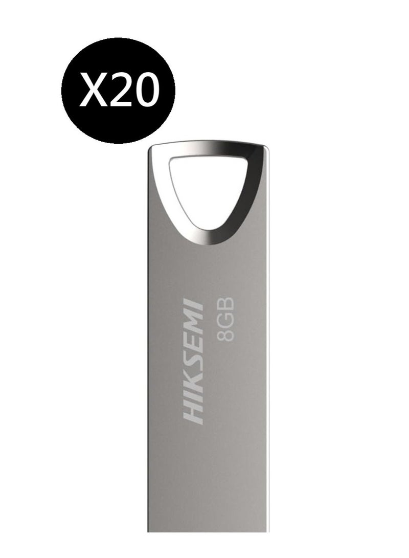 HIKSEMI Bundle Of 20 Metal 8GB USB Flash Drive, HS-USB-M200