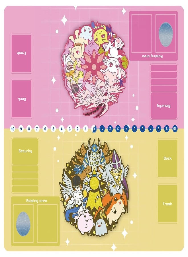 sabermaster DTCG playmat 2 Player Duel Mat Gaming Competition Pad Mat Card Binder Deck 60 * 60CM 23.6x23.6in - Image 1
