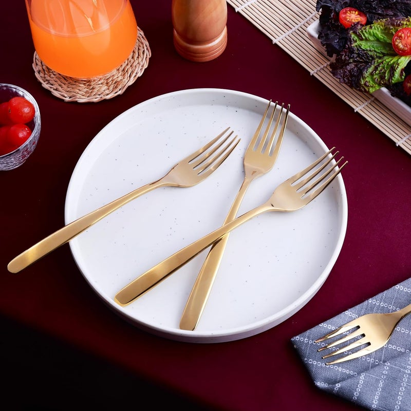 GROX GROX StainlessSteel Premium Classic Regular Fork Gold Set of 6 21 cm - Image 5
