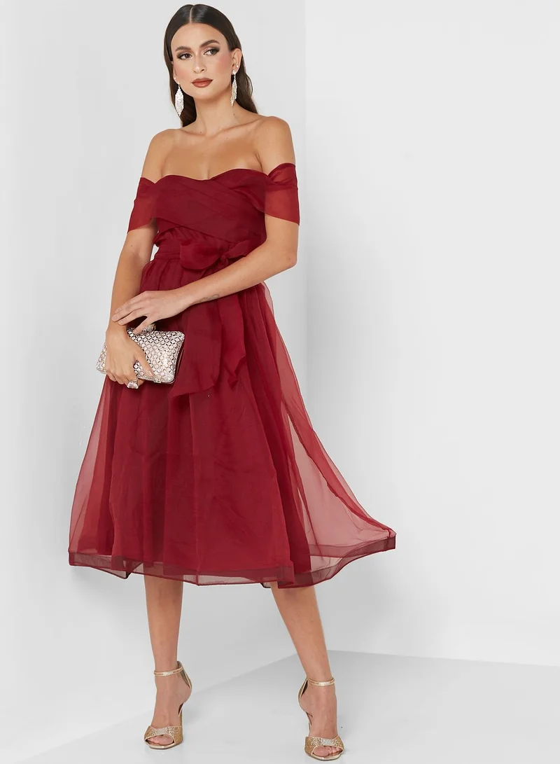 Ella Limited Edition Organza Off-Shoulder Dress