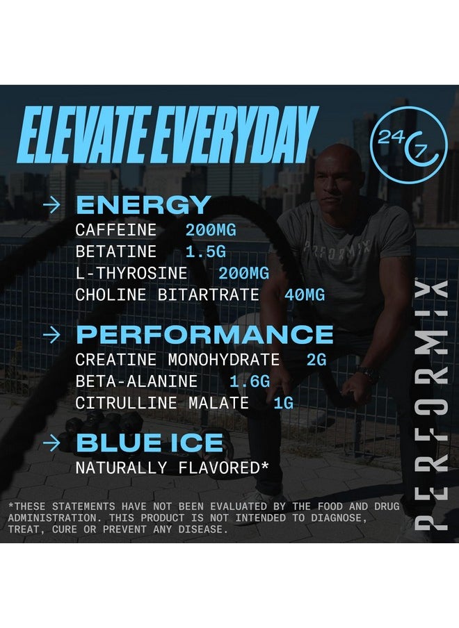 Performix - PERFORMIX - ION Pre Workout - Increase Pump, Energy & Endurance - 200 mg of Caffeine - Creatine Monohydrate - Nitric Oxide - Beta Alanine - Amino Acids - No Crash or Jitters - Blue Ice - 30 Servings - Image 1