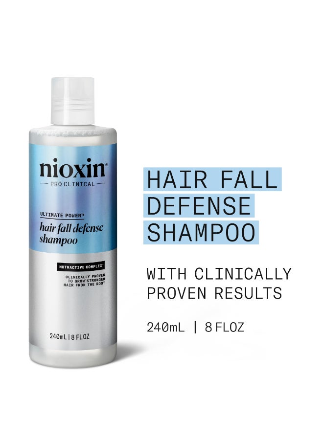 NIOXIN Hair Fall Defense Shampoo Activates Hair Follicles for Visibly Less Hair Loss With Niacinamide Caffeine Lauric Acid and Sandalore 81 Fl Oz - Image 4