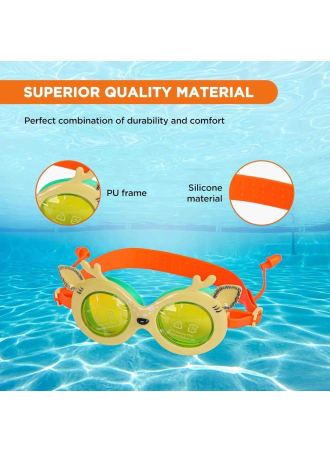 ENDLESS  Premium Swimming Goggle with Anti-Fog and UV Protection | Stylish Big Frame for more Visibility | Soft Silicone Gasket for Leak Proof | With Hard Case  - Image 2