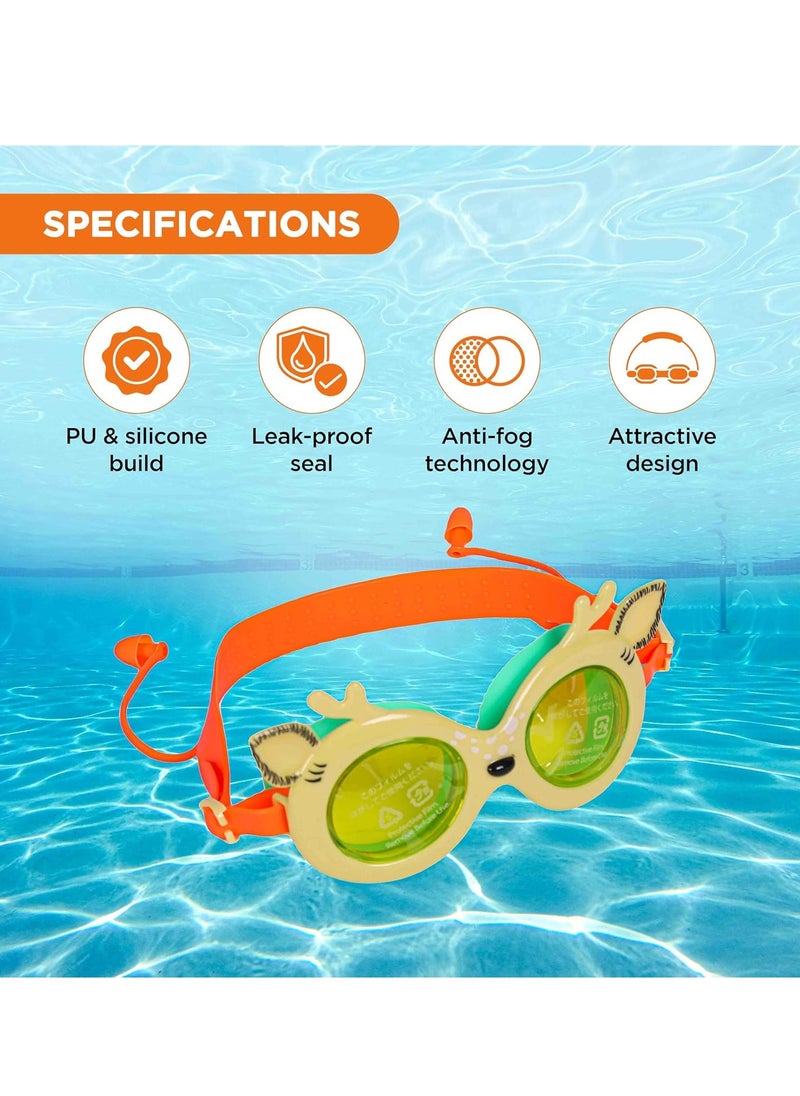 ENDLESS  Premium Swimming Goggle with Anti-Fog and UV Protection | Stylish Big Frame for more Visibility | Soft Silicone Gasket for Leak Proof | With Hard Case  - Image 3