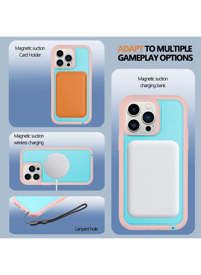 اس-توب جراب لهاتف iPhone 15 Pro Max Defender Series XT MagSafe المغناطيسي PC + جراب هاتف مقاوم للصدمات من مادة TPU - Image 4