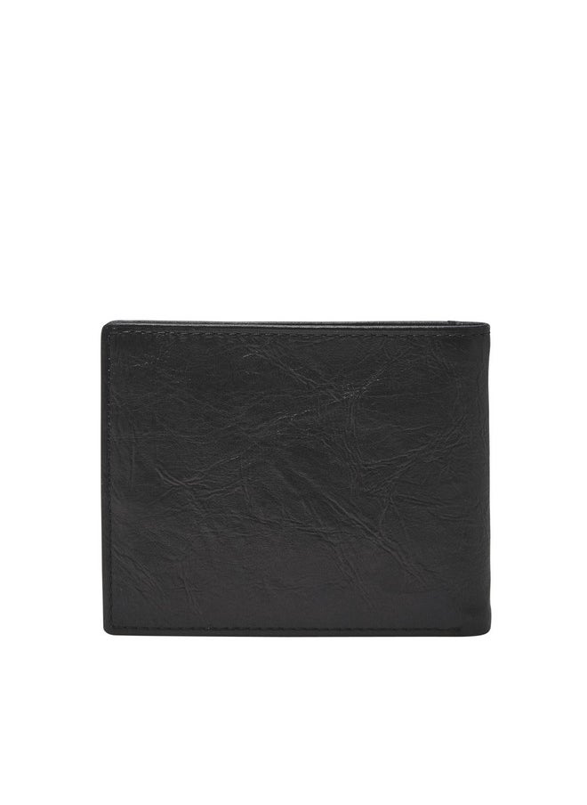 FOSSIL Fossil Men's Neel Leather Bifold with Flip ID Wallet, Black, (Model: ML3899001)  - Image 4