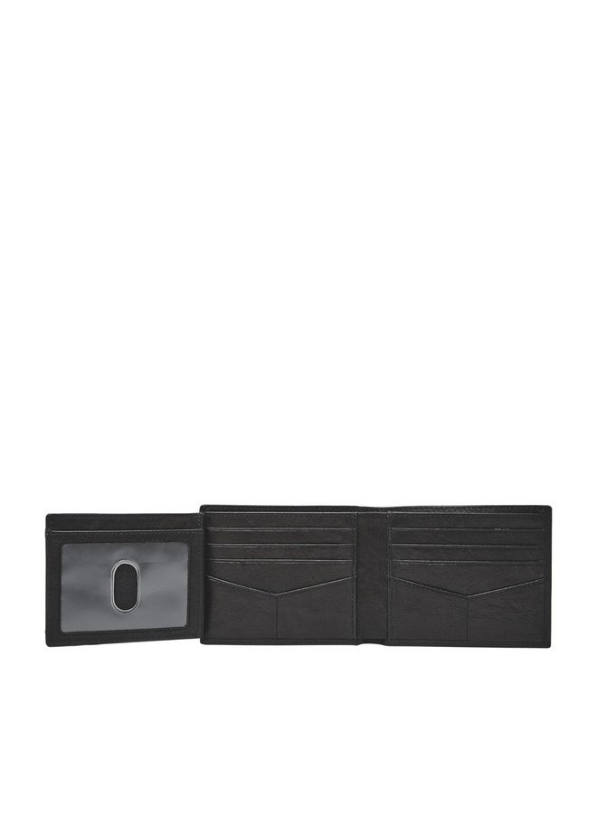 FOSSIL Fossil Men's Neel Leather Bifold with Flip ID Wallet, Black, (Model: ML3899001)  - Image 3