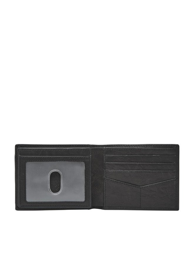 FOSSIL Fossil Men's Neel Leather Bifold with Flip ID Wallet, Black, (Model: ML3899001)  - Image 1