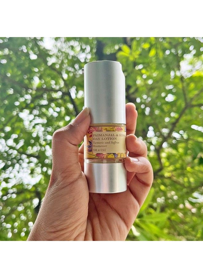 OHRIA Ayurveda Paimanjal & Kesar Day Lotion ; Turmeric & Saffron Moiturizer Helps To Reduces Acne & Helps In Skin Healing15Ml - Image 5