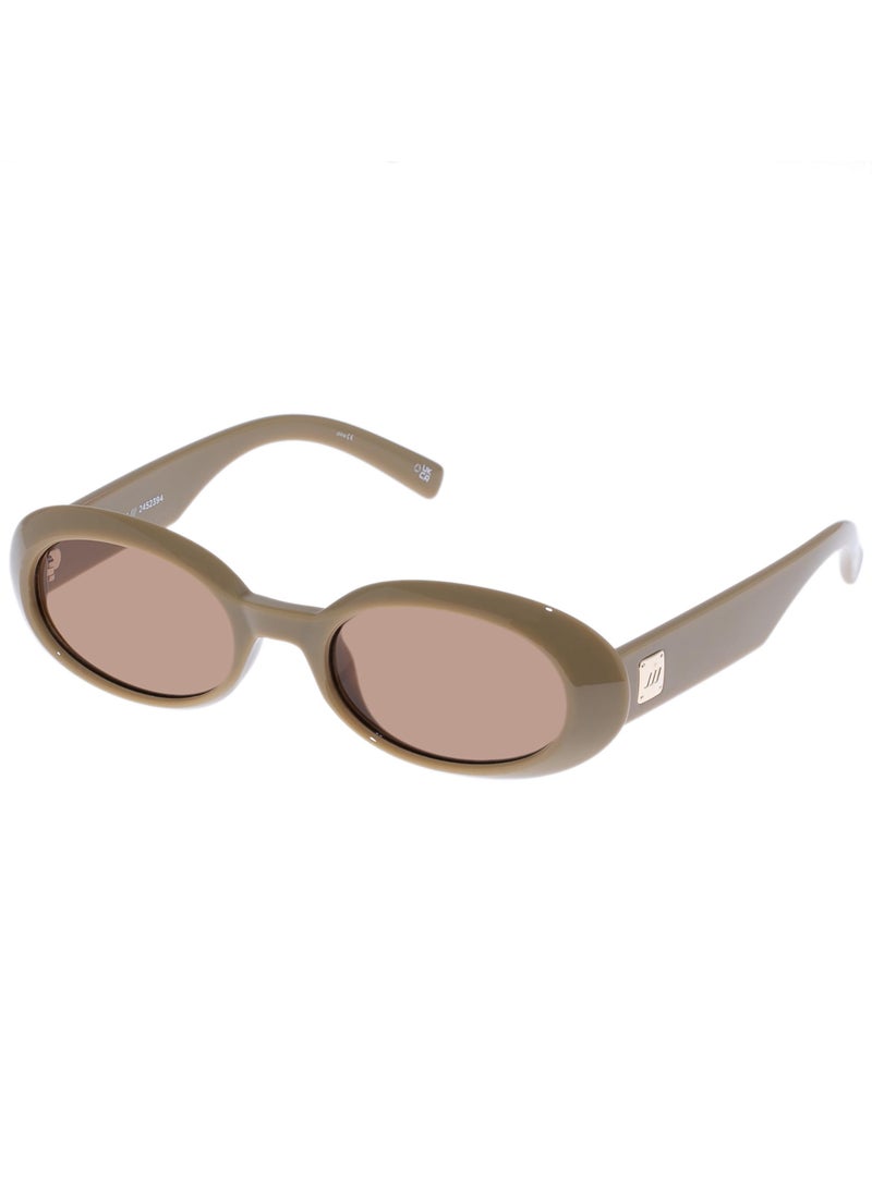Le Specs Le Specs Work It! Sunglasses - Biscotti, Oval, Unisex, Minimalist Sleek Style  - Image 1