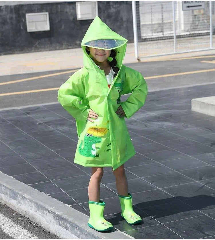 ماشو تريند Animal Figured Hooded Children's Raincoat - Children's Raincoat - Unisex Raincoat