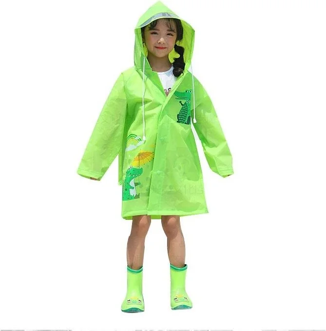 ماشو تريند Animal Figured Hooded Children's Raincoat - Children's Raincoat - Unisex Raincoat