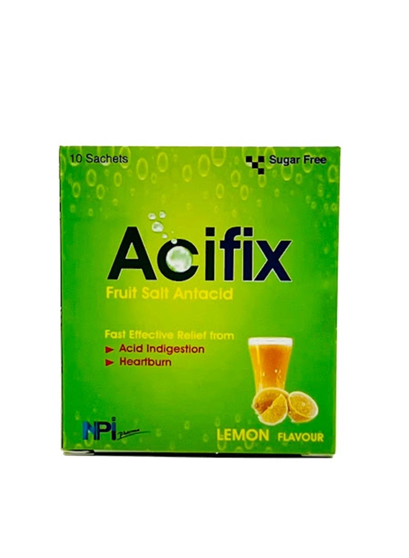 إن بي آي أكياس أسيفيكس بنكهة الليمون، 5 غرام × 10 - Image 1