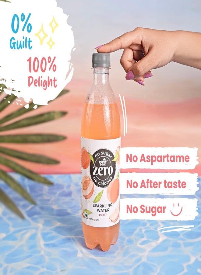 Paper Boat Peach Sparkling Water, 600ml | Carbonated Water | Zero Sugar, Zero Calories I Sugar Free - Image 5