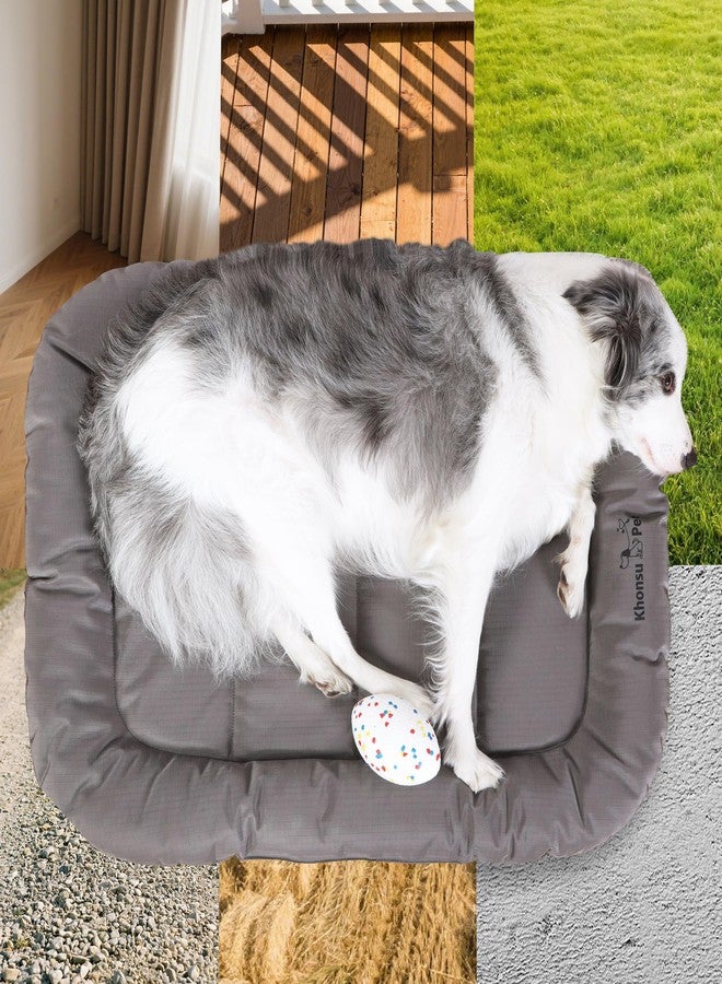KHONSU PET Durable Dog Bed Tough and Tear Proof Dog Crate Bed with Heavy-Duty PVC-Backed Cover for Waterproof Outdoor Use Wipe Clean for Dogs up to 25 lbs - Image 3
