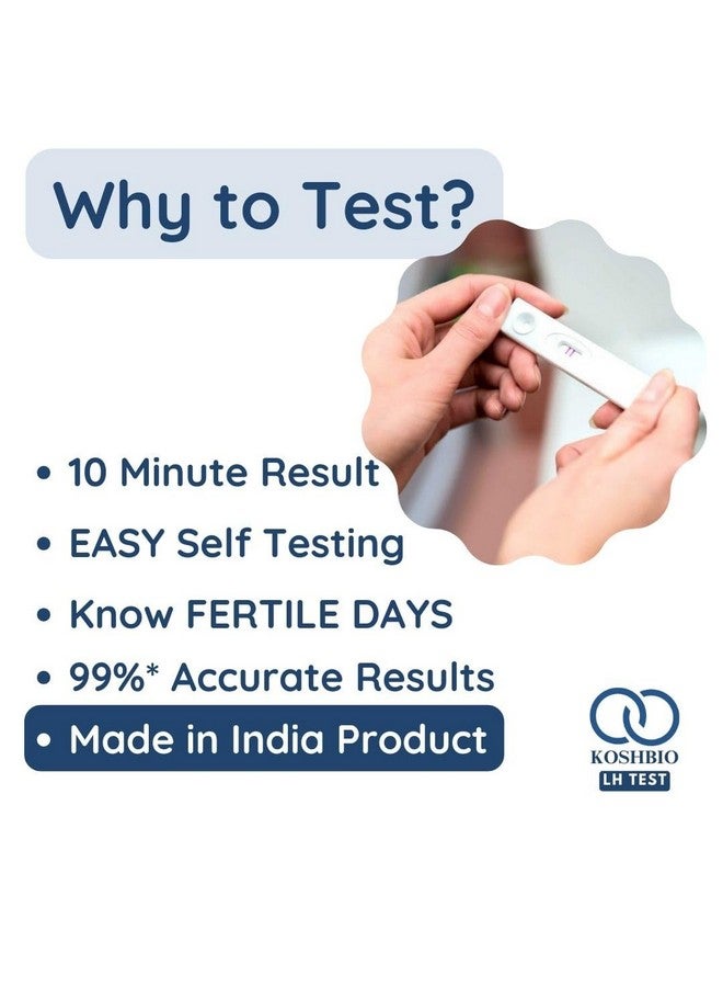 grasshopr Koshbio Ovulation Test Kit LH Rapidtest for women to check fertile days (PACK OF 10)  - Image 5