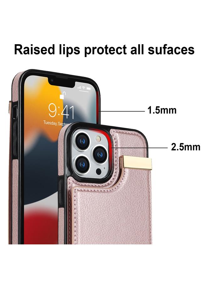 Zaboon Case For iPhone 12 / 12 Pro Metal Buckle Card Slots Phone Case - Image 4