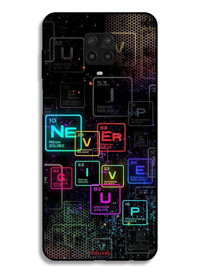 Tolwak Xiaomi Redmi Note 9 Pro Protective Case Cover Never Give Up Art - Image 2