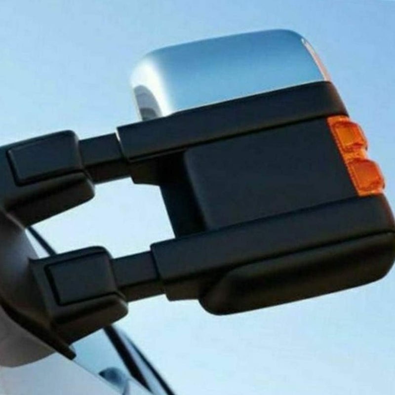Haneex Chrome Side Mirror Cover Top Half for Ford F-250 F-350 F-450 (2008-2016) - Image 2