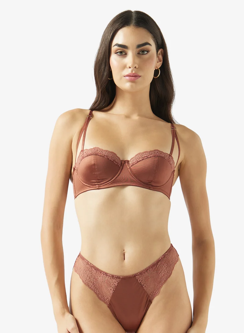 Ginger 2PC Lace Wired Bra & Brief Set