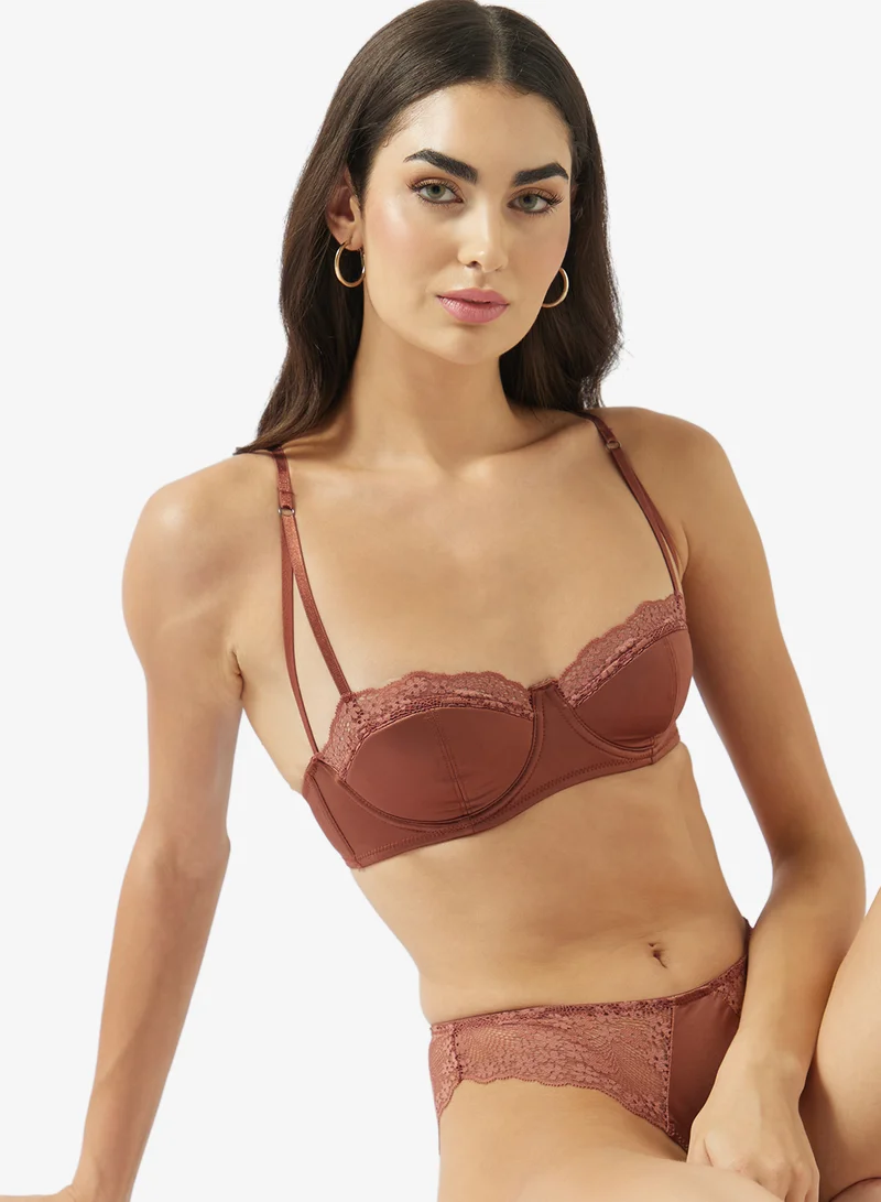 Ginger 2PC Lace Wired Bra & Brief Set