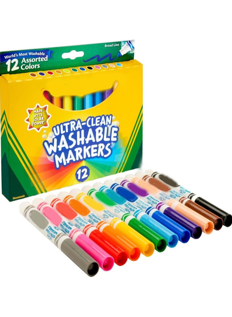 general Ultra Clean Washable Markers Broad Line 12 colors - Image 2
