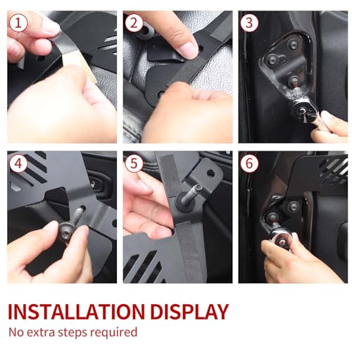 JeCar حامل أكواب JeCar لجانب الباب الأمامي الأيمن يناسب جيب رانجلر JL JLU 2018-2023 وشاحنة Gladiator JT - Image 5