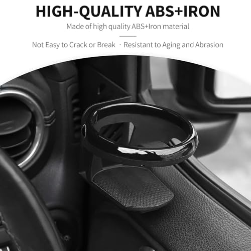 JeCar حامل أكواب JeCar لجانب الباب الأمامي الأيمن يناسب جيب رانجلر JL JLU 2018-2023 وشاحنة Gladiator JT - Image 3