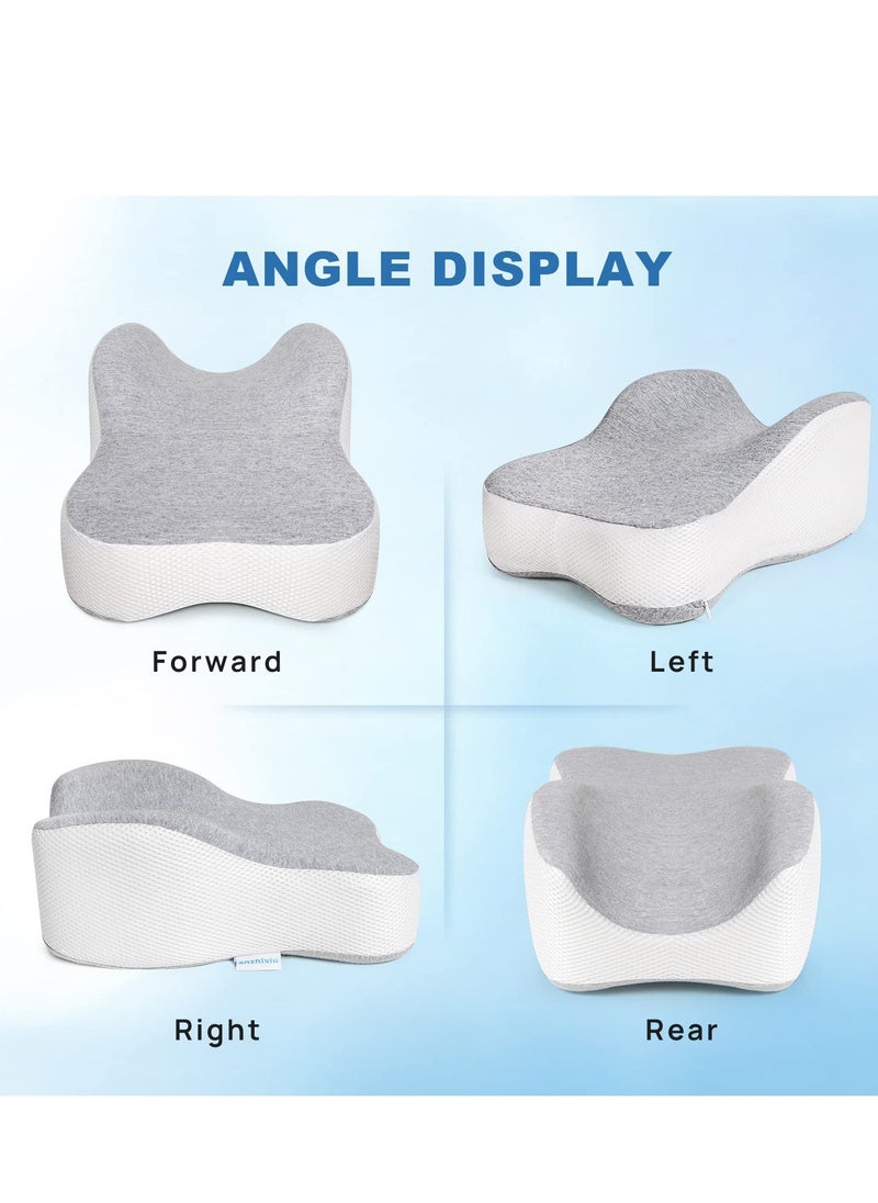 Captaintech Semicircle Round Shape Leg Pillow Promotes Sleep, Knee Pillow Separates The Knees for Body Alignment - No Strap  - Image 3