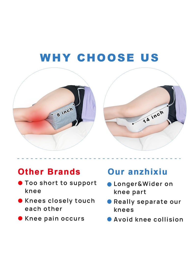 Captaintech Semicircle Round Shape Leg Pillow Promotes Sleep, Knee Pillow Separates The Knees for Body Alignment - No Strap  - Image 2