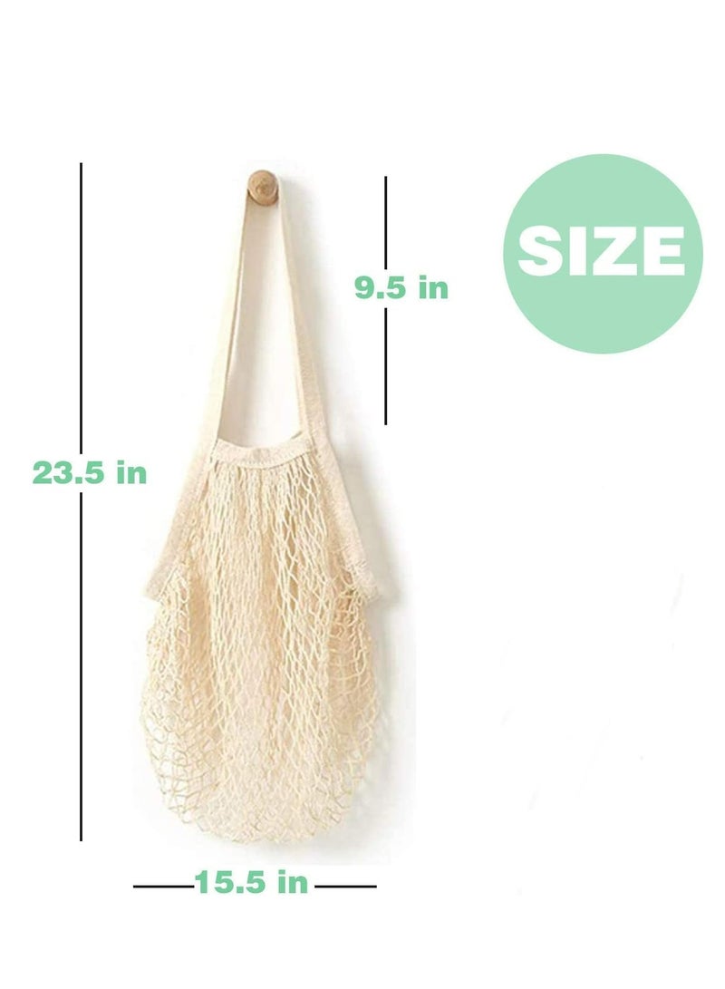 أوزيغالور 3 عبوات من أكياس التسوق الشبكية القابلة لإعادة الاستخدام لتخزين الفاكهة والخضروات - Image 2