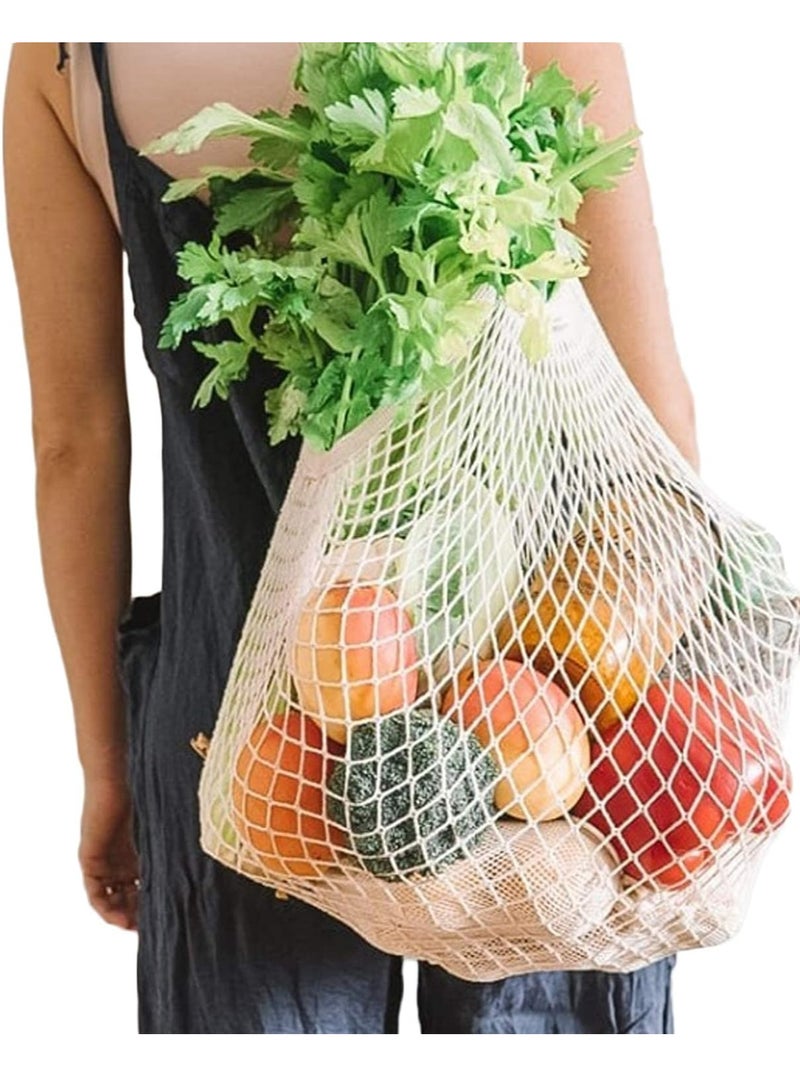 أوزيغالور 3 عبوات من أكياس التسوق الشبكية القابلة لإعادة الاستخدام لتخزين الفاكهة والخضروات - Image 5