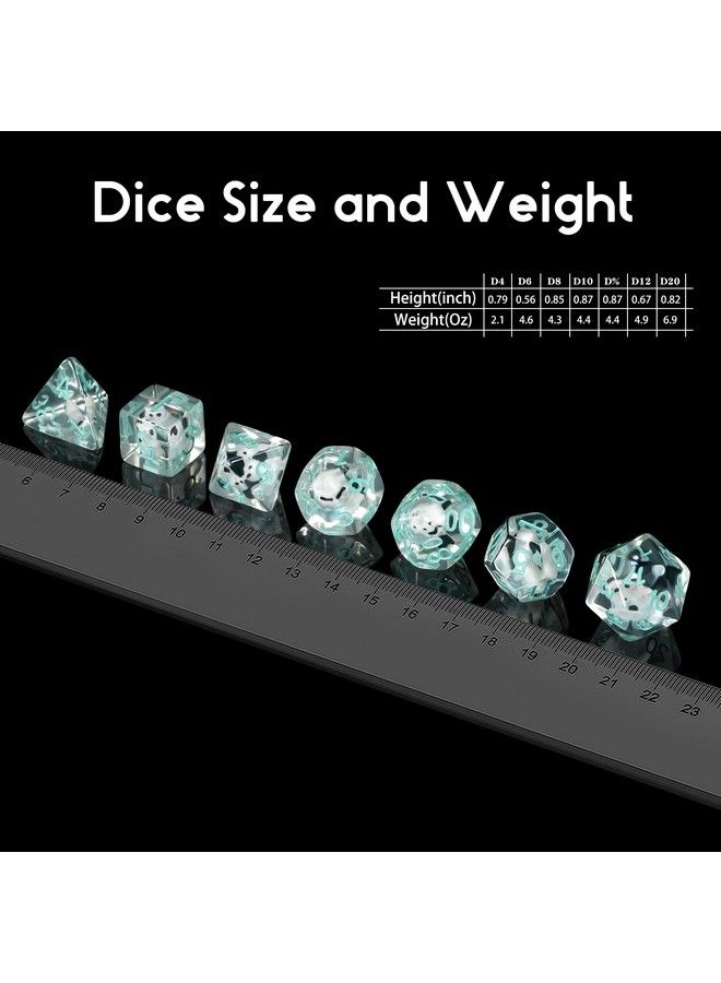 DNDND Cat Dice Dice Dnd Dndnd 7Pcs Resin D&D Dice With Velvet Bag For Dungeons And Dragons Role Playing Games And Tabletop Games（Cat - Image 5